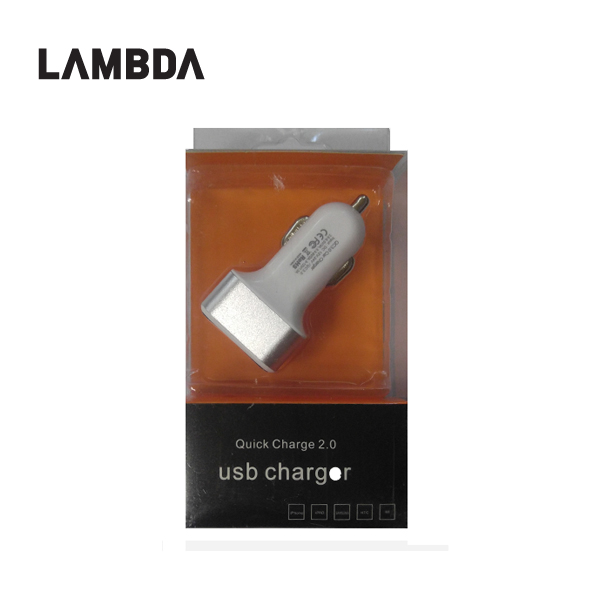 [람다] 퀵차지 QC2.0 차량용 급속충전기 usb 고속충전기